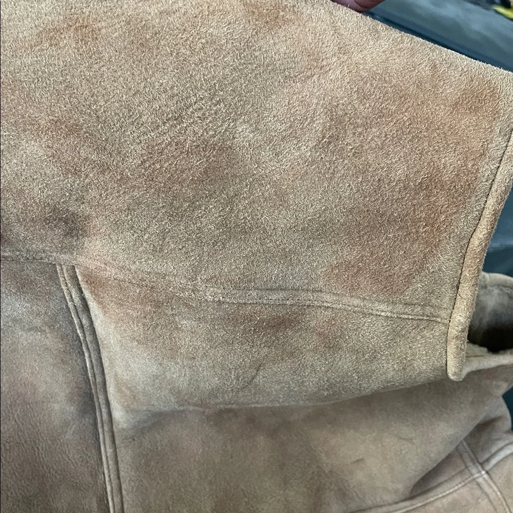 The Territory Ahead Vest Women Size M Tan Genuine Leather Zipper Snaps Cabincore - Picture 14 of 16